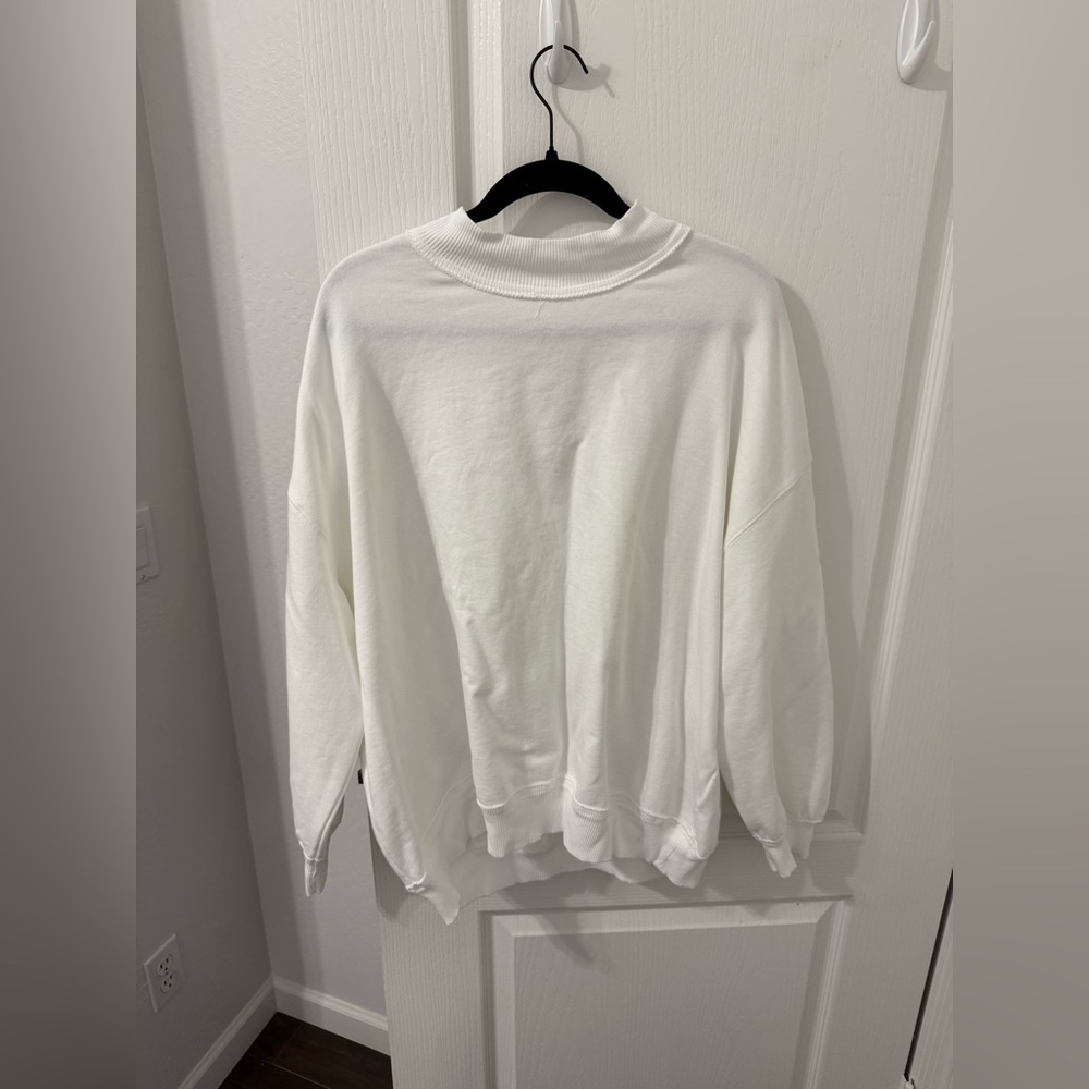 NWT We the Free Palm Springs Pullover, Clean Ivory, size small - Picture 6 of 9